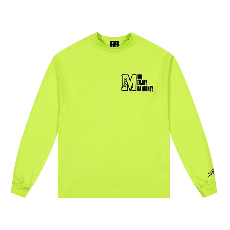 MEDM M Logo Embroidered Long Sleeve Tee | Face 3 Face