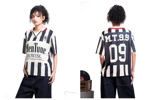 F3F Select Parody Striped Short Sleeve Soccer Jersey | Face 3 Face