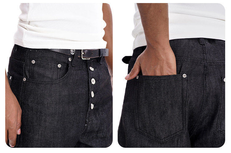 F3F Select Button Fly High Waisted Jeans