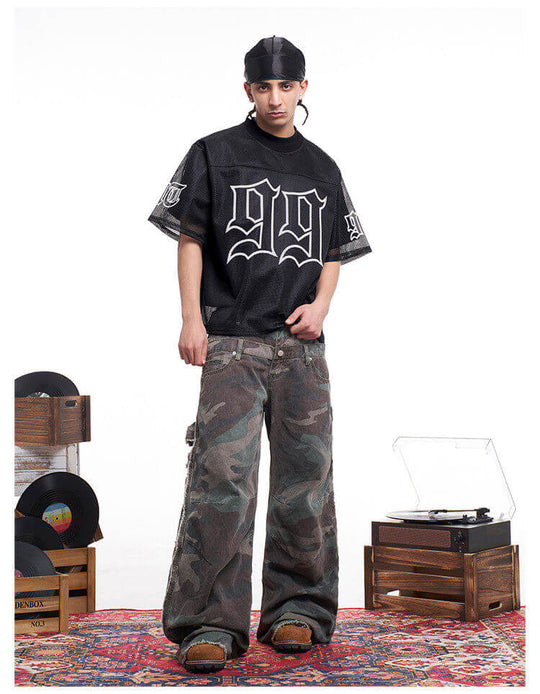 F3F Select 99 Cross Print Mesh Short Sleeve Jersey | Face 3 Face