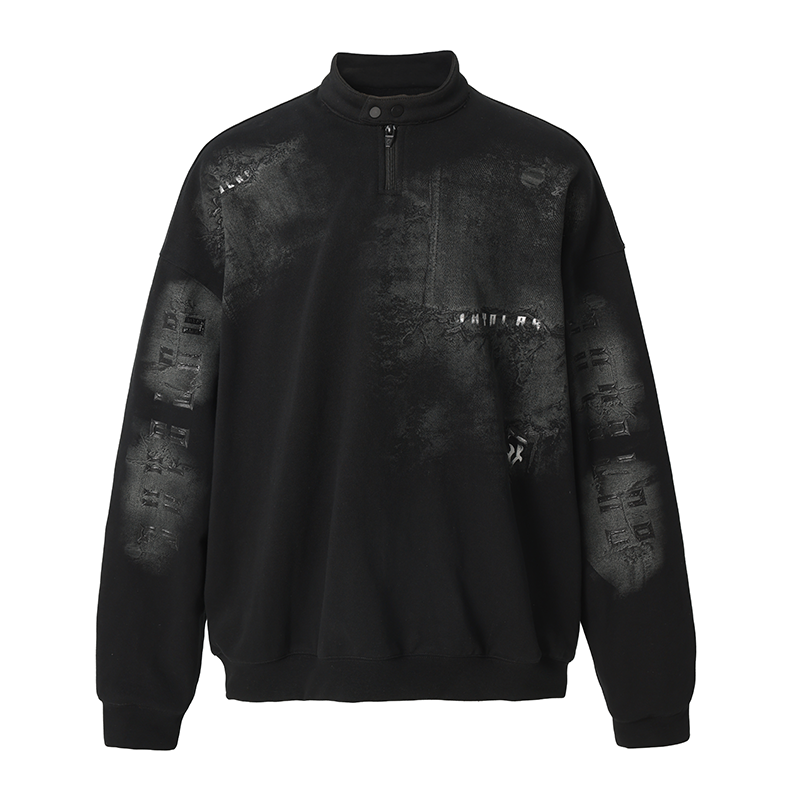 JHYQ Scrap Tech Printed Half Zip Sweatshirt