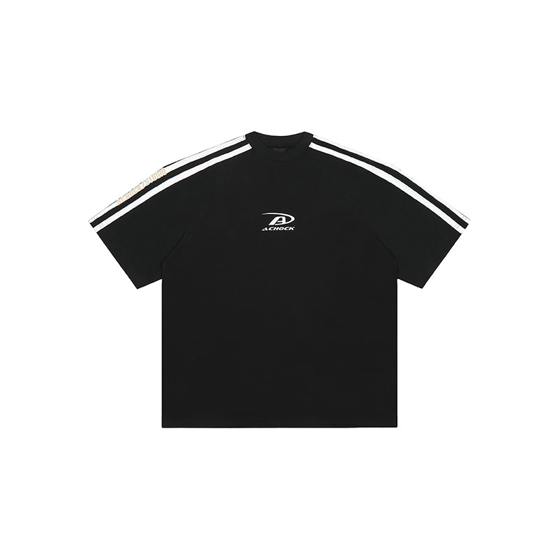 Achock Stripes Logo Printed Tee | Face 3 Face