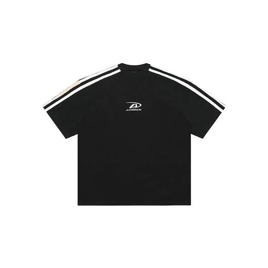 Achock Stripes Logo Printed Tee | Face 3 Face