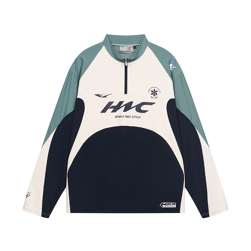 Harsh and Cruel Cycling Colorblock Zipper Tee