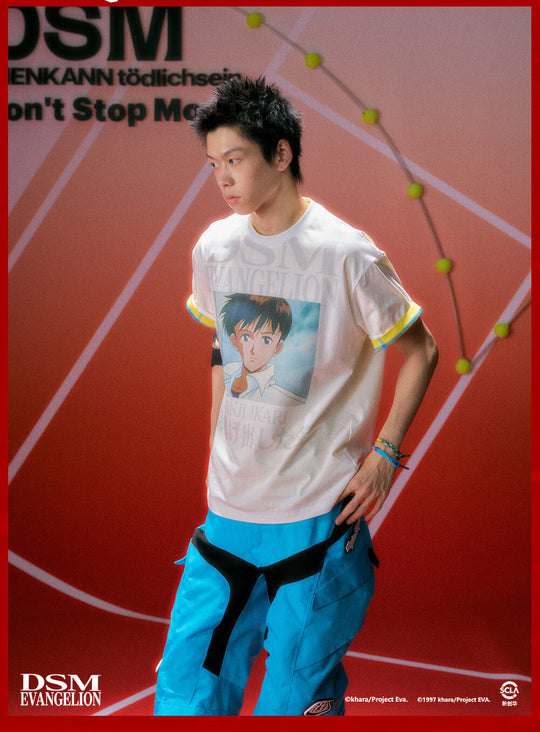 DSM x EVA Character Graphic Print Quick Dry Short Sleeve Tee
