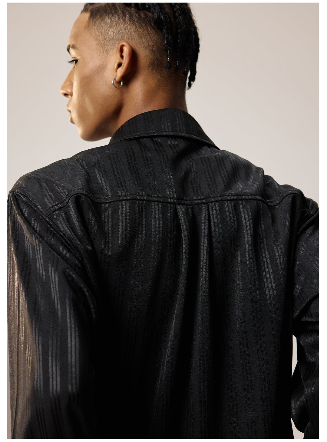 Remedy Silk Striped Long Sleeve Shirt | Face 3 Face