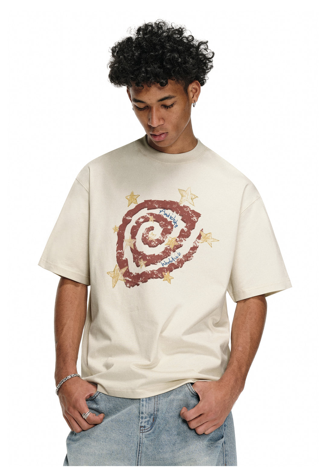 ANTIDOTE Psychedelic Star Swirl Printed Tee | Face 3 Face
