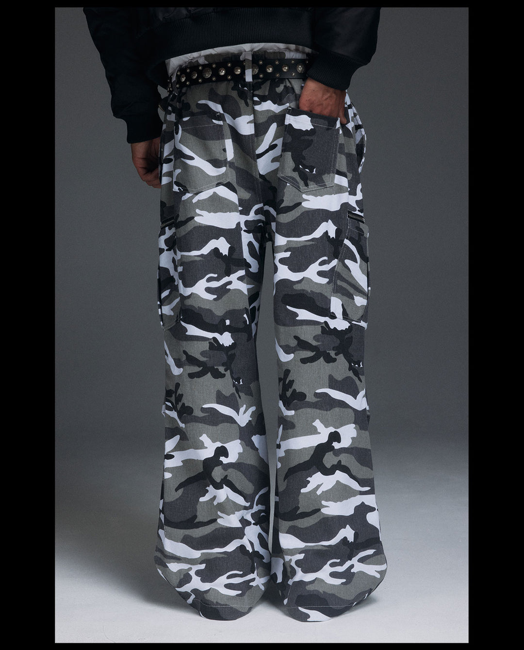 NOVACAM Snow Camouflage Baggy Work Cargo Pants | Face 3 Face