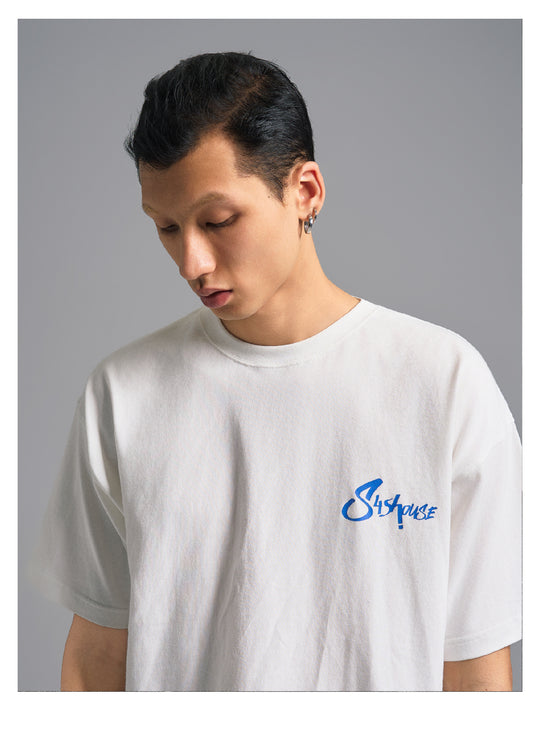 S45 Graffiti Font Logo Print Tee | Face 3 Face