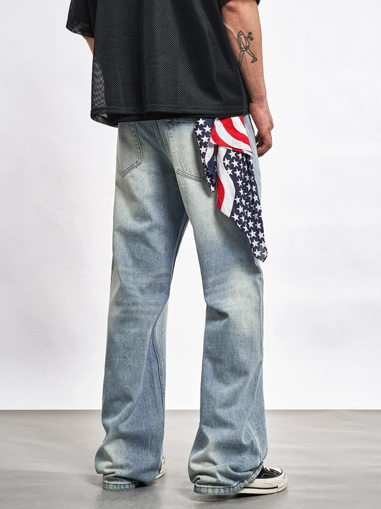 F3F Select Washed Whisker Light Blue Jeans | Face 3 Face