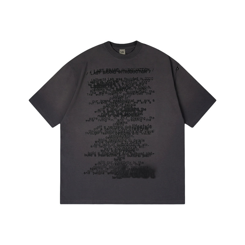 Labt Unreal Letters Print Tee | Face 3 Face