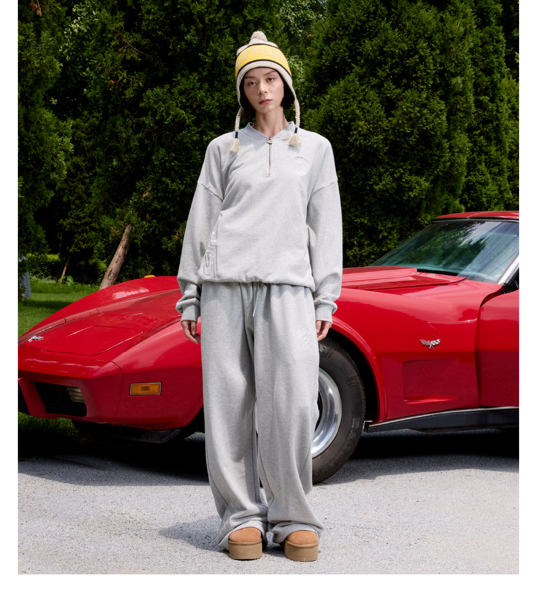 S45 Half Zip Logo Embroidered Sweatshirt | Face 3 Face