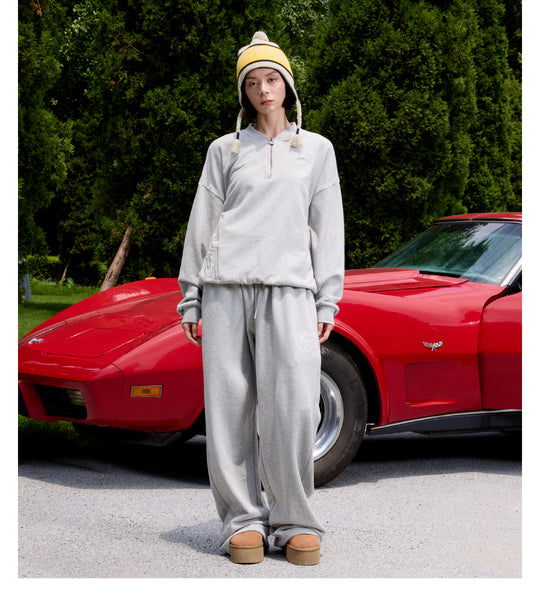 S45 Half Zip Logo Embroidered Sweatshirt | Face 3 Face