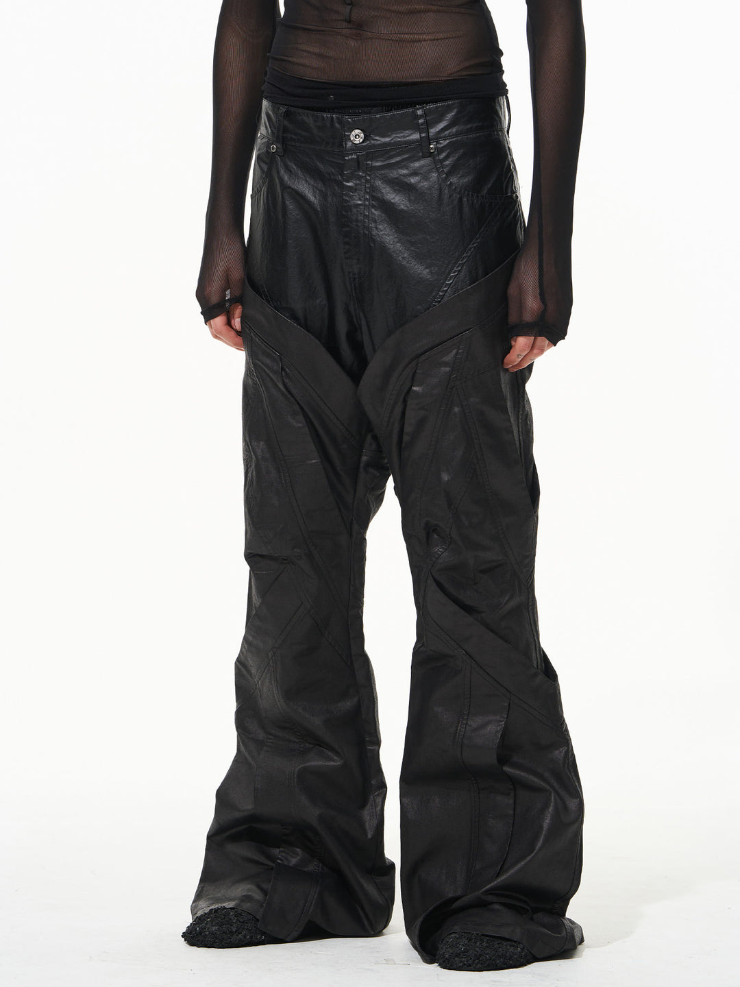 BLIND NO PLAN Double-Layer Patchwork Pants | Face 3 Face