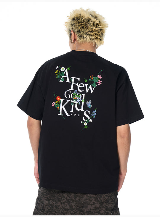 AFGK Pocket Floral Embroidered Tee | Face 3 Face