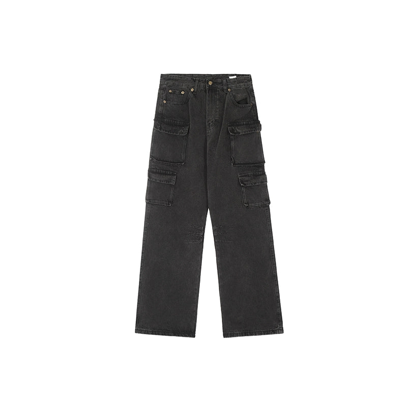 Achock Washed Multi Pocket Work Cargo Pants | Face 3 Face