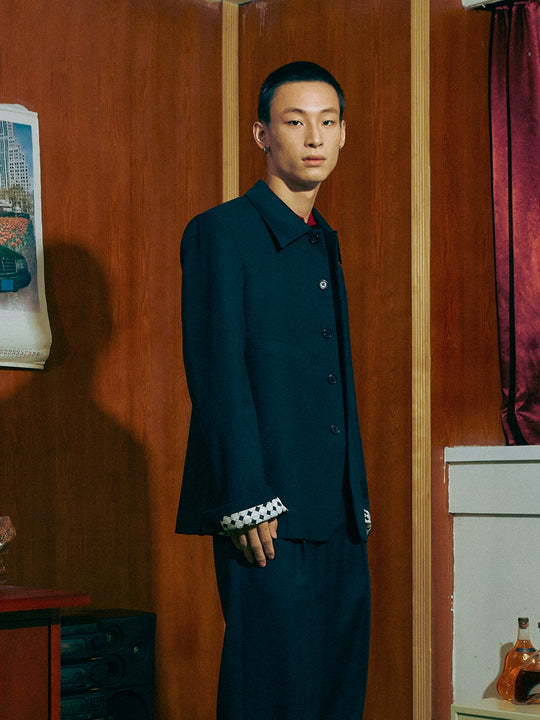 SOD Co. Wool Cubic Cut Suit Jacket | Face 3 Face