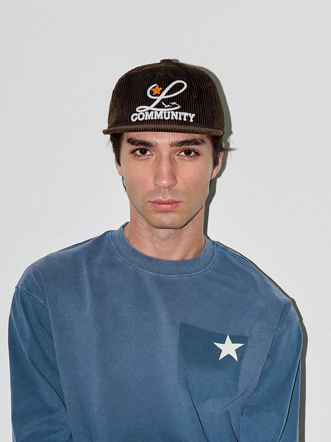 LIBERAFIT 3D Chain Stitch Embroidered Corduroy Trucker Hat | Face 3 Face