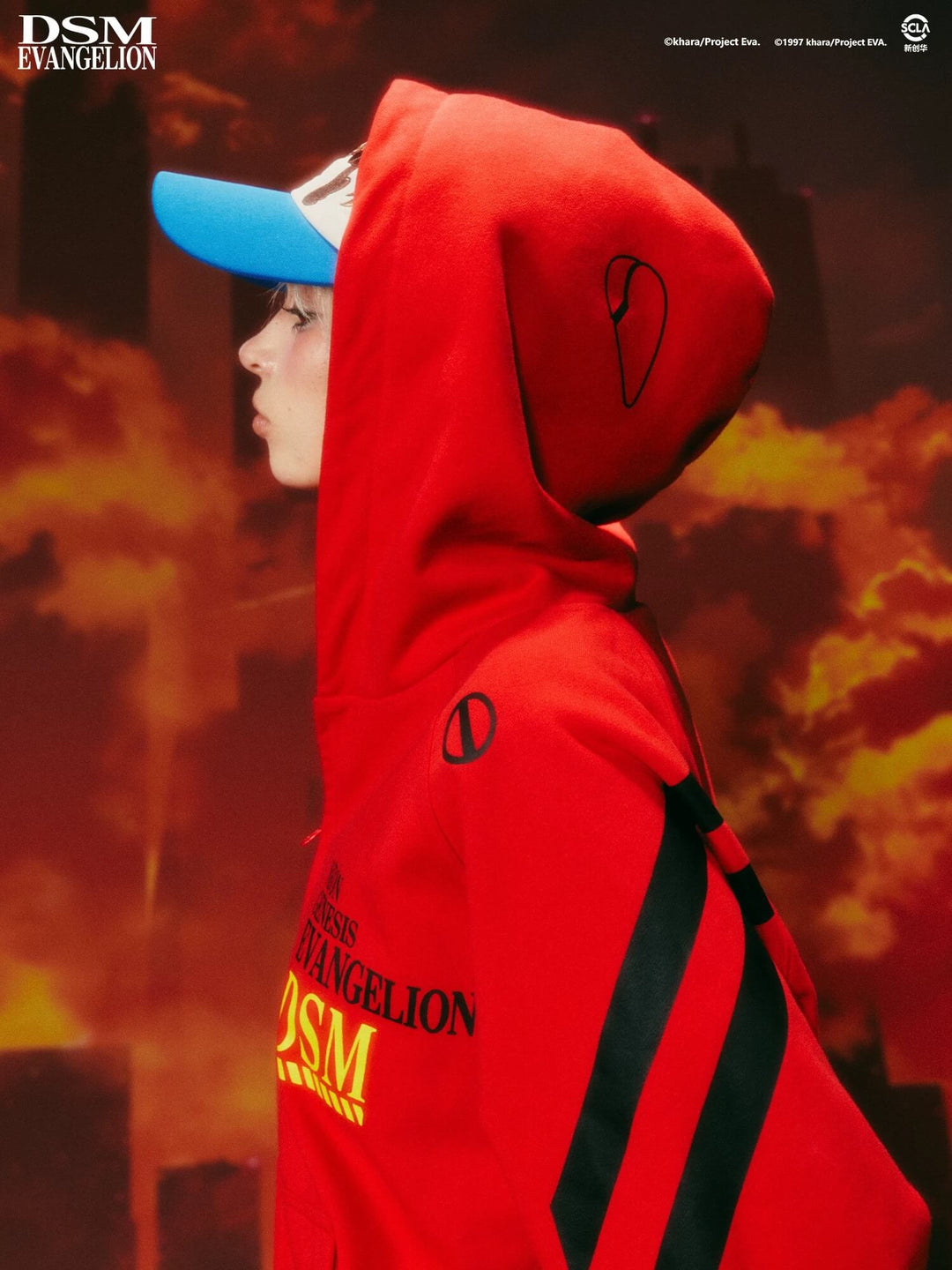DSM x EVA Plugsuit Inspired Zip Up Hoodie | Face 3 Face