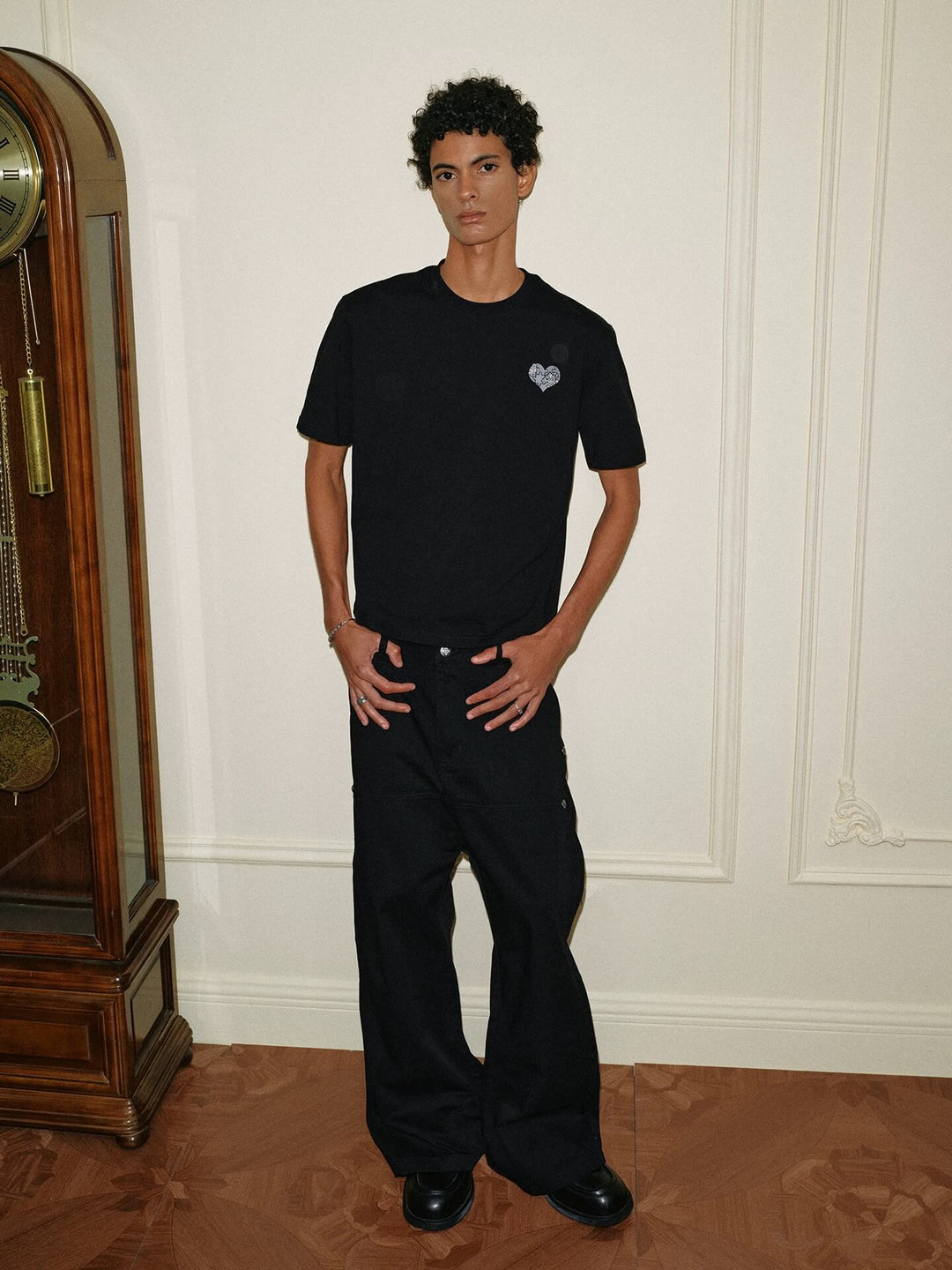YADcrew Deconstructed Drop Crotch Loose Fit Wide Leg Work Pants | Face 3 Face