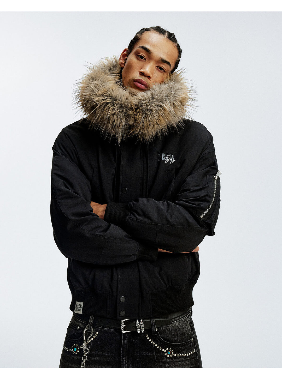 MEDM Fur Hood N-2B Flight Jacket | Face 3 Face