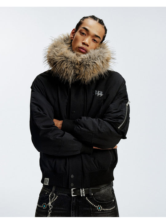 MEDM Fur Hood N-2B Flight Jacket | Face 3 Face