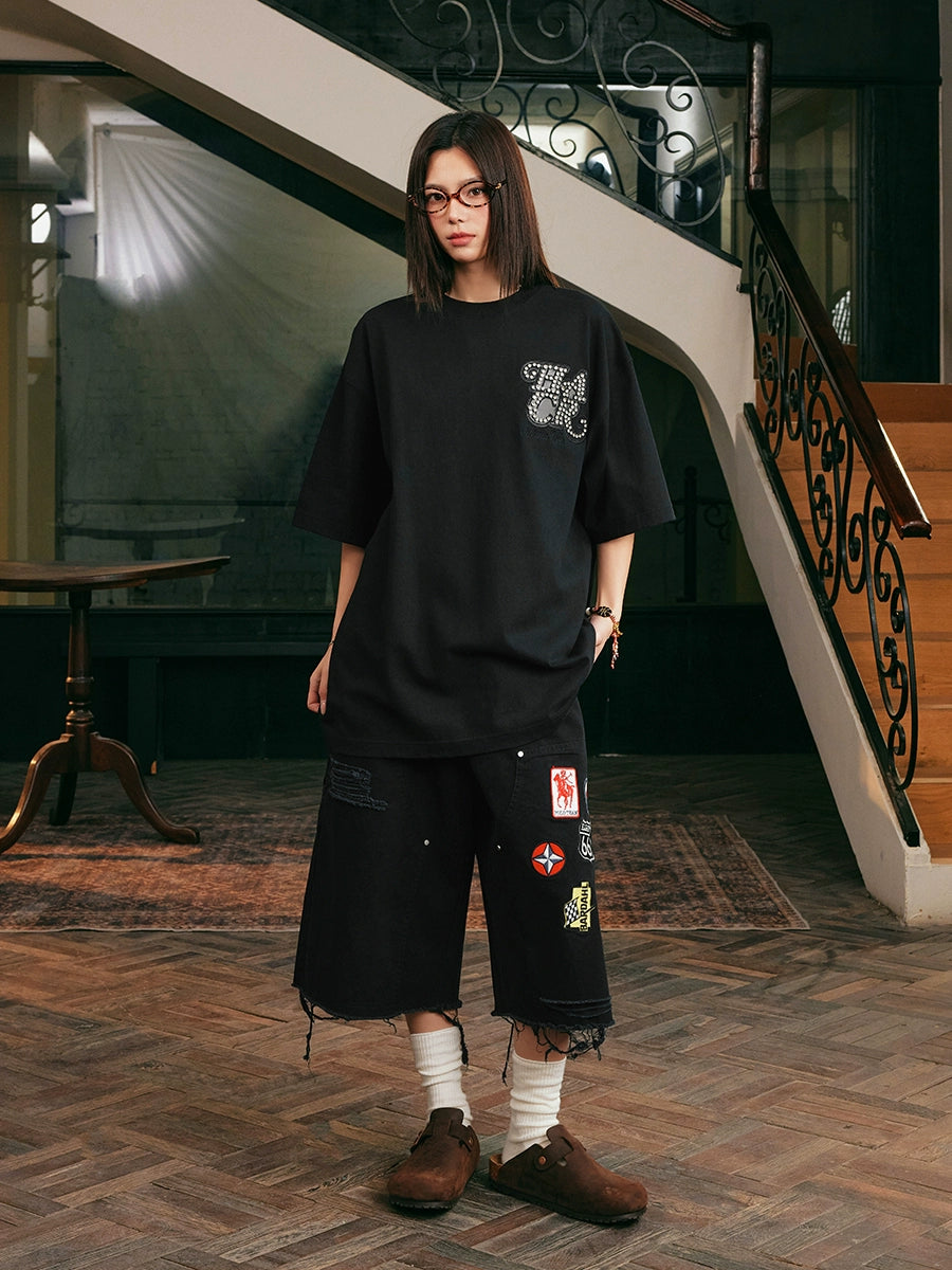 Harsh and Cruel HCAR Glitter Studded Diamond Tee | Face 3 Face