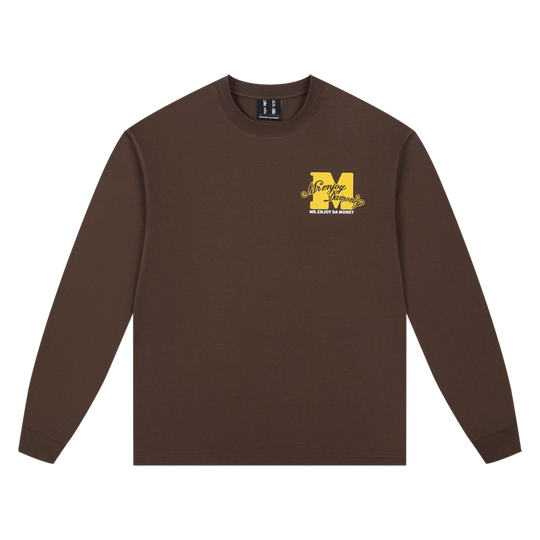 MEDM Basic M Logo Printed Long Sleeve Tee | Face 3 Face