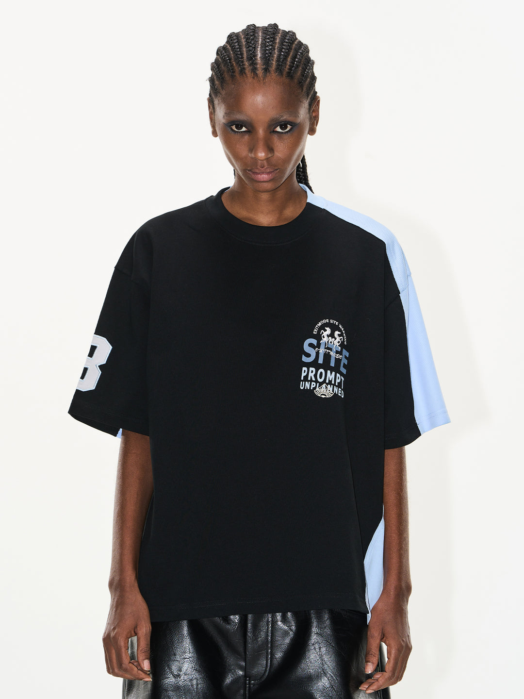 BLIND NO PLAN Colorblocked Reworked Sports Tee (Loose & Slim Fit Options) | Face 3 Face