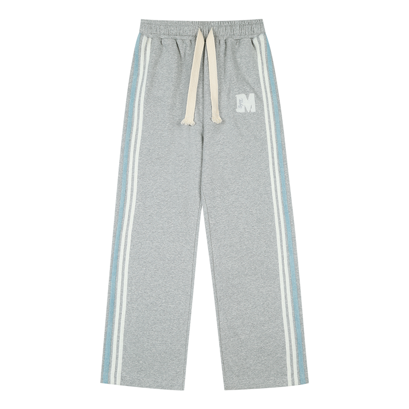 MEDM Side Stripe Four-Bar Drawstring Baggy Sweatpants | Face 3 Face