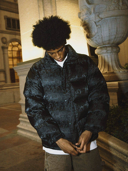 Remedy x STA STARMD SR 3D Logo Full Print Puffer Jacket | Face 3 Face