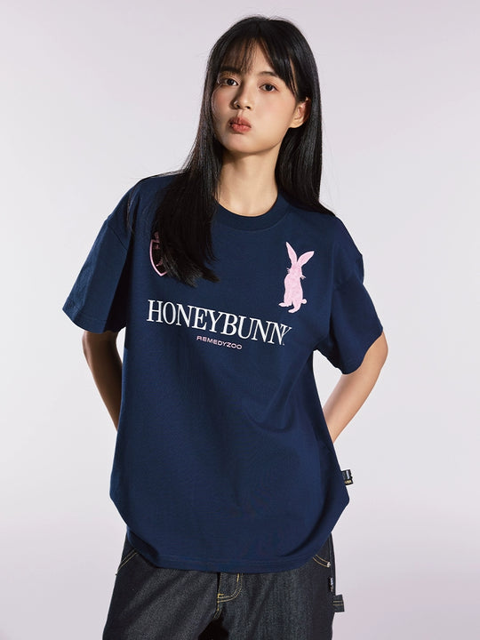 Remedy HONEYBUNNY Rabbit Embroidery Tee | Face 3 Face