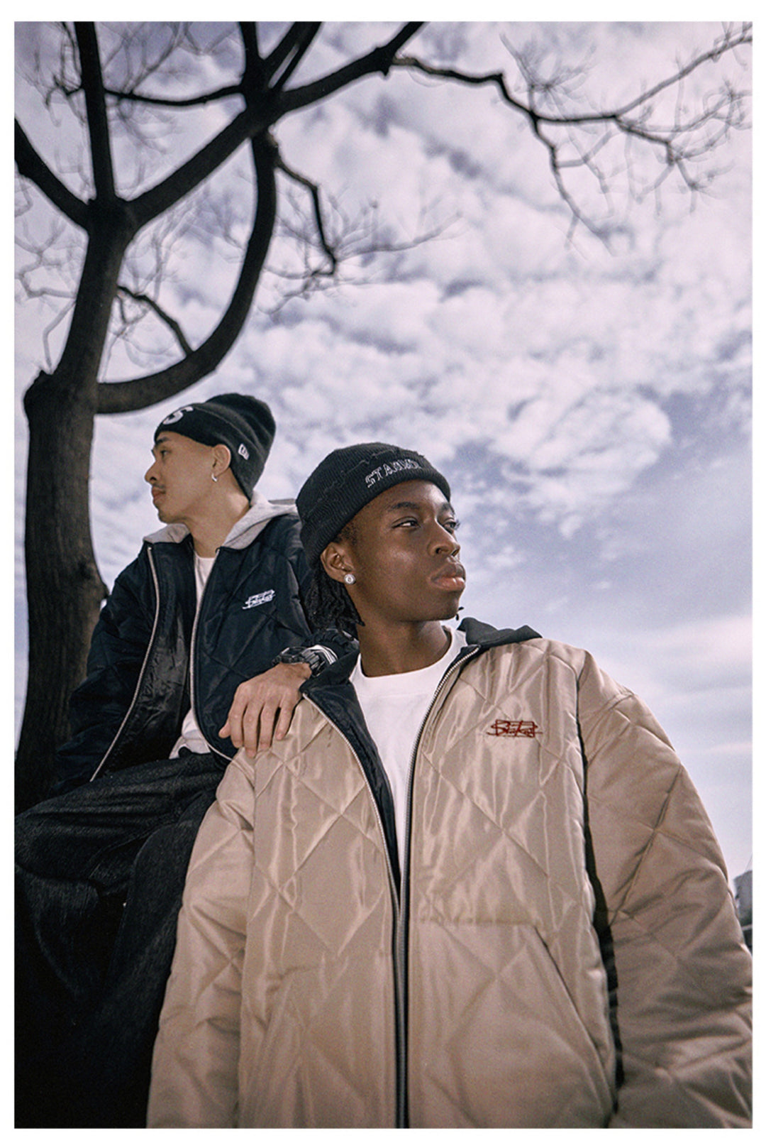 Remedy x STA STARMD Embroidered Quilted Hoodie Jacket | Face 3 Face