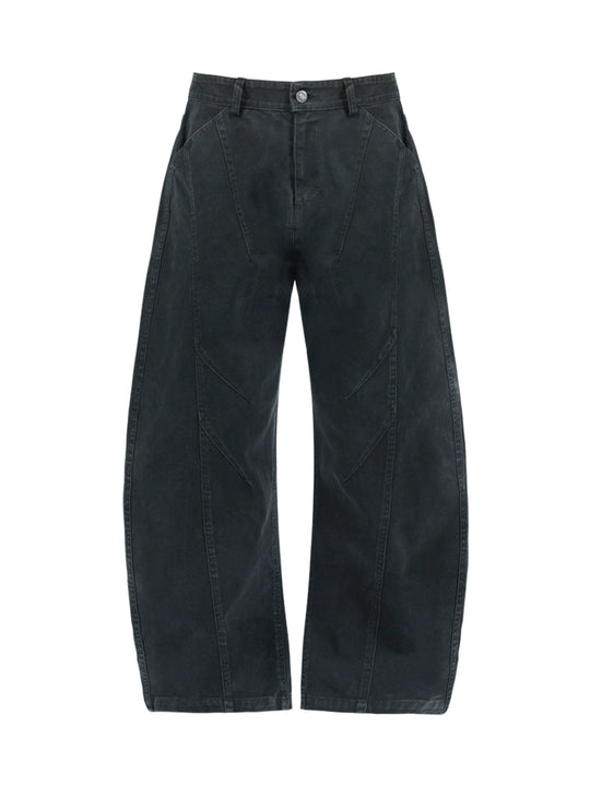 ANTIDOTE Deconstructed Washed Balloon Work Pants | Face 3 Face