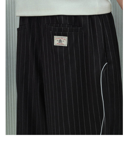 S45 Jacquard Stripe Baggy Suit Shorts