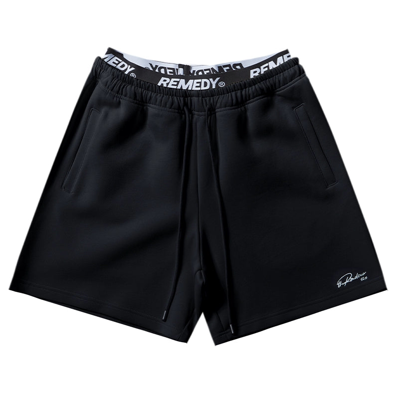 Remedy Double Waist Layer Sweat Sports Shorts | Face 3 Face