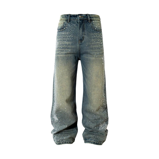 YADcrew Jeweled Rhinestone Star Washed Jeans | Face 3 Face