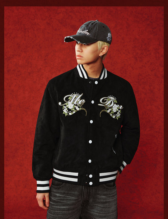 MEDM Year of the Snake Limited Edition Suede Varsity Jacket | Face 3 Face