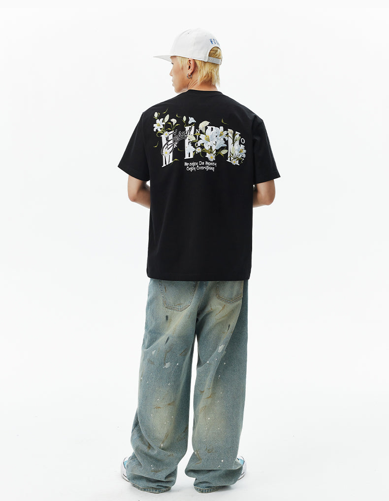 MEDM Orchid Rose Embroidered Tee | Face 3 Face