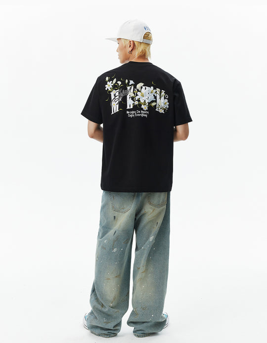 MEDM Orchid Rose Embroidered Tee | Face 3 Face