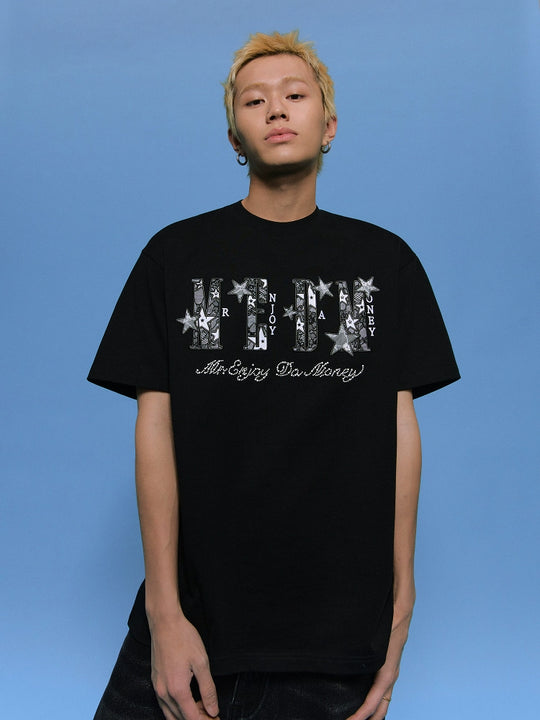 MEDM Star Lace Patch Logo Tee | Face 3 Face