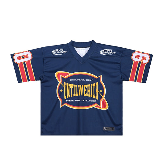 UNTILWERICH Vintage Graphic Mesh Hockey Jersey | Face 3 Face