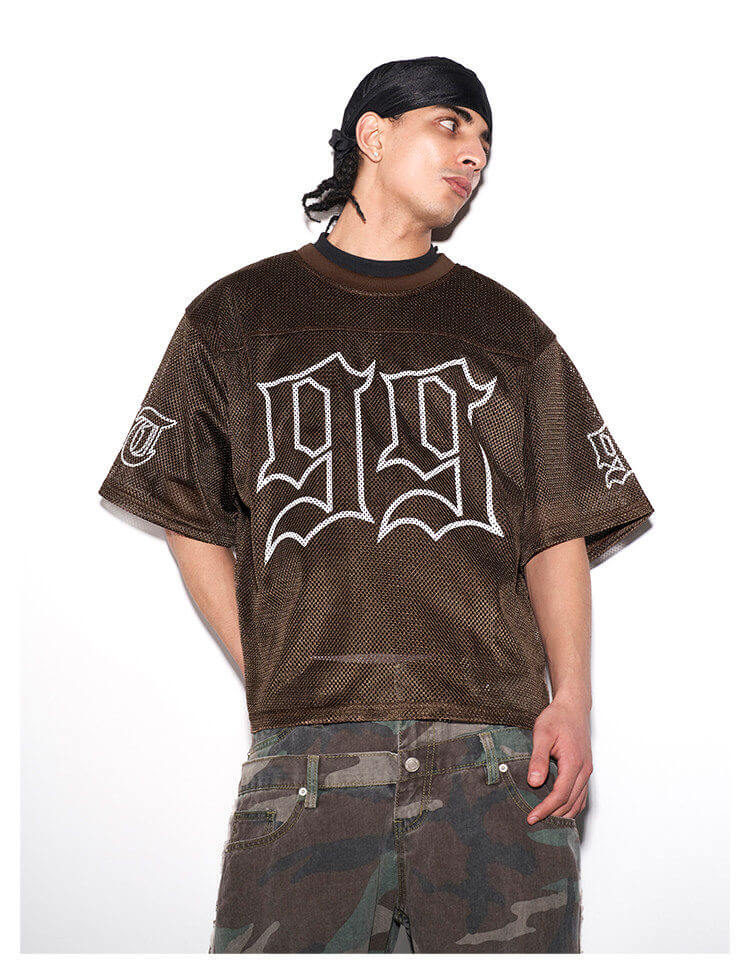 F3F Select 99 Cross Print Mesh Short Sleeve Jersey | Face 3 Face