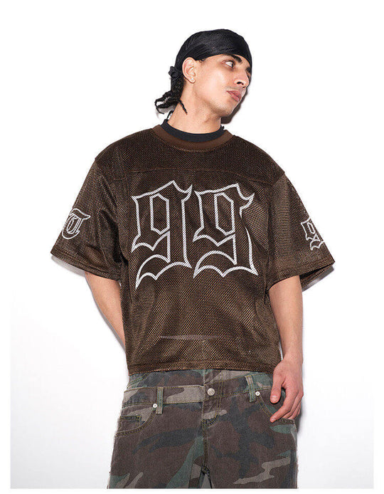 F3F Select 99 Cross Print Mesh Short Sleeve Jersey | Face 3 Face