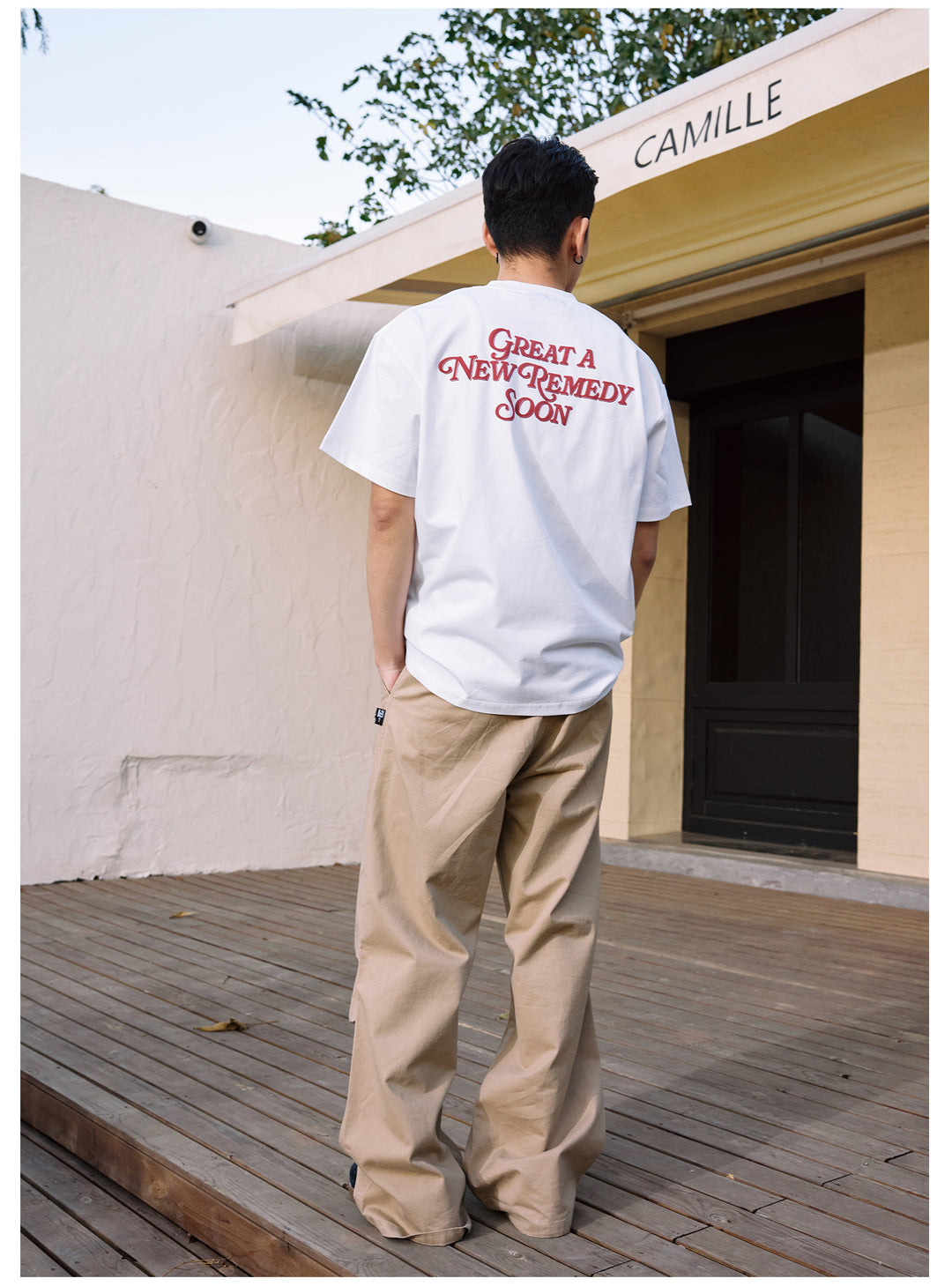 Remedy GREAT A NEW REMEDY SOON Foam Print Cool Touch Tee | Face 3 Face