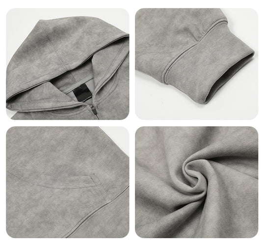 F3F Select Wasteland Distressed Zip Up Hoodie | Face 3 Face