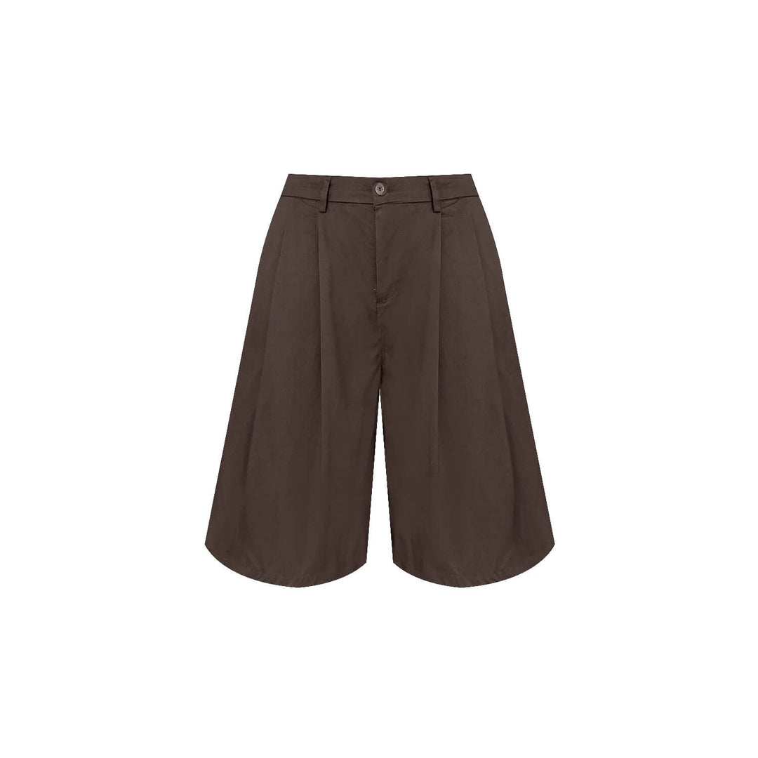 S45 3D Double Pleat Baggy Shorts | Face 3 Face