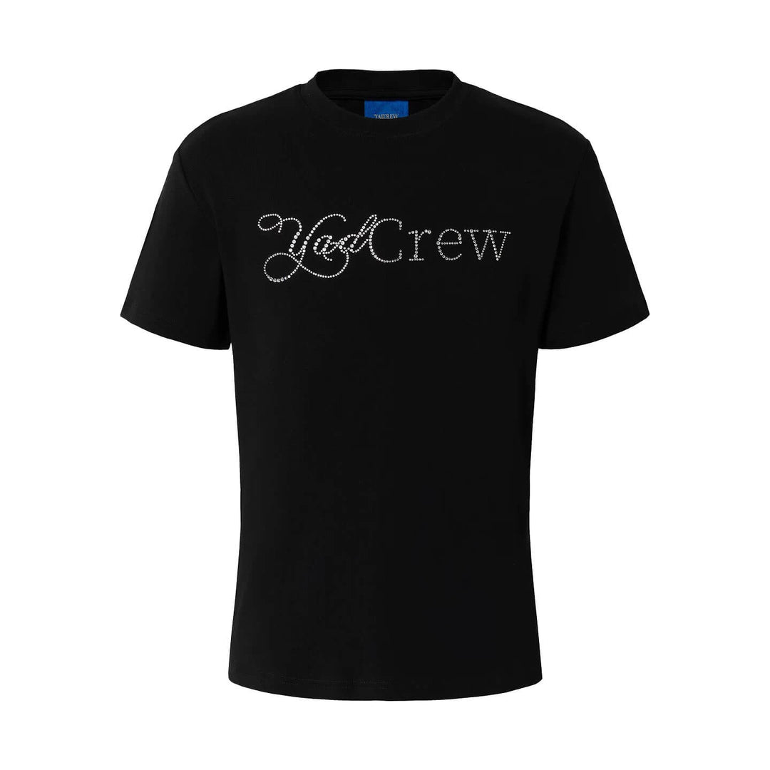 YADcrew Rhinestone Logo Slim Fit Tee | Face 3 Face