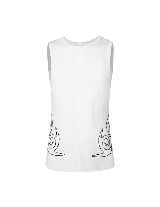 KARMANISTIC Rhinestone Embellished Tank Top | Face 3 Face