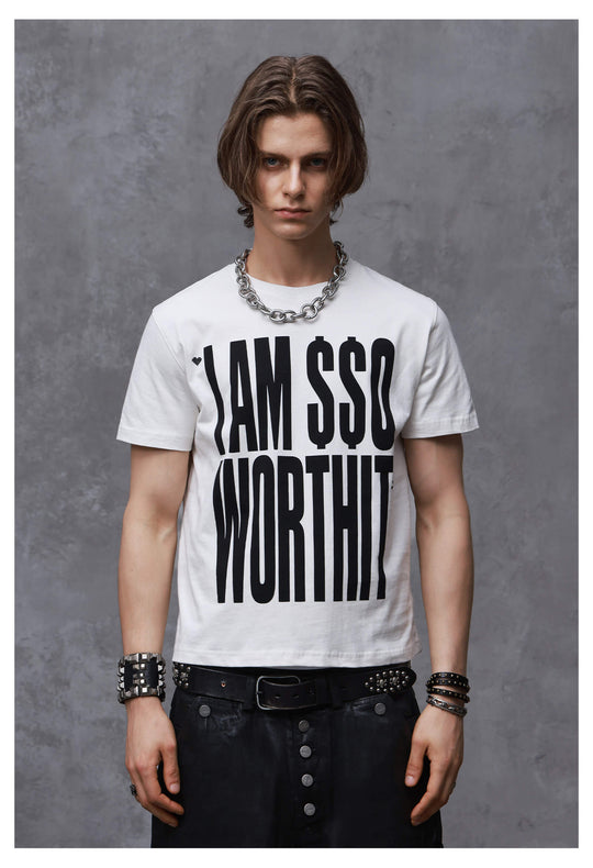 ANTIDOTE Heart and Skull Slogan Print Washed Short Sleeve Tee | Face 3 Face
